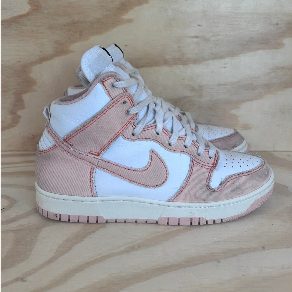 Nike - Dunk High 1985 - Sneakers - White/Pink - Women's - 10 - DV1143-800